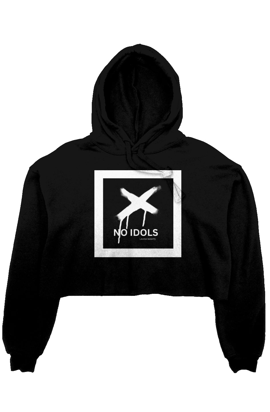Lavish Nights NO IDOLS crop hoodie