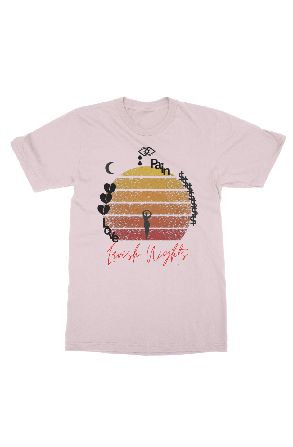 Light Pink Pain & Love T-Shirt
