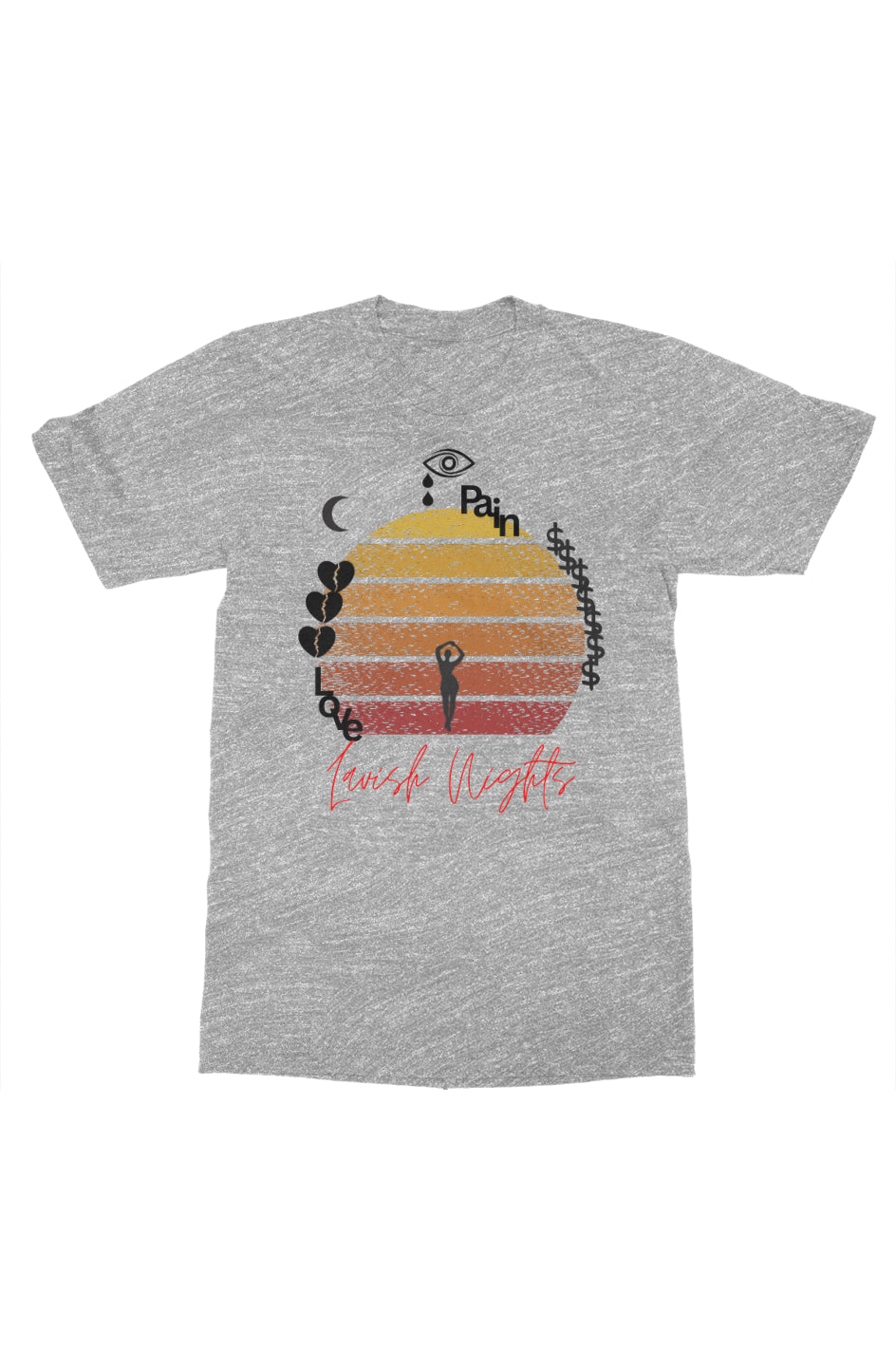 Sports Grey Pain & Love T-Shirt