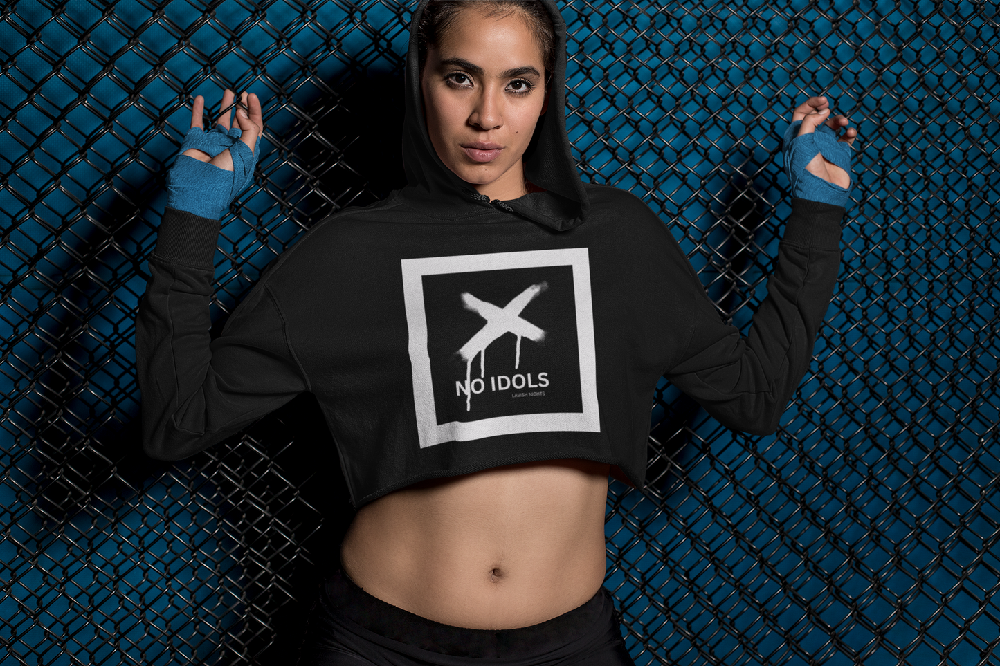 BLACK_ NO_ IDOLS_ CROP_HOODIE